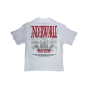 Camiseta T007 Streed Blanco letras rojas