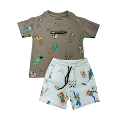 Conjunto Bebè T0275 Stb Minecraft